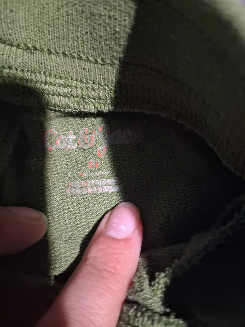 Cat & Jack Olive Green Monster Knee Pocket Joggers with Yellow & Blue Accents